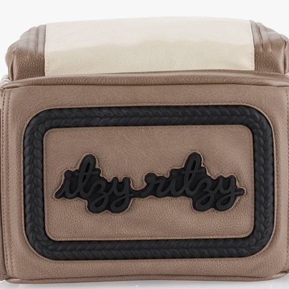 Maternity Itzy Ritzy Diaper Bags- Vanilla Latte Boss Plus Diaper Bag Backpack - Picture 4 of 5